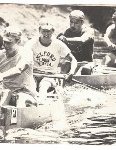 Group rowing canoeHanmer Race